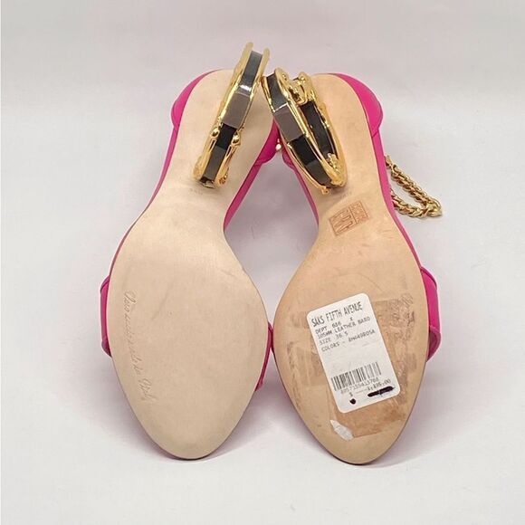 Dolce&Gabbana Sculpted-Heel Baroque DG Leather Sandals size 36.5 - Picture 12 of 13